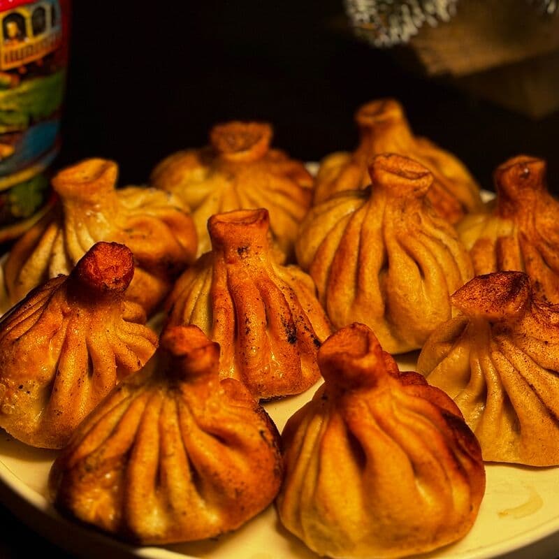 Хинкали с бараниной жареные
