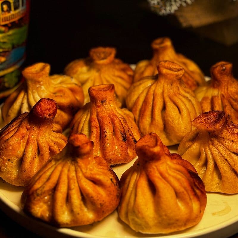 Хинкали с сыром жареные